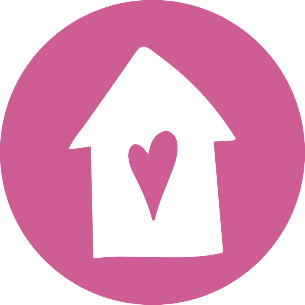 Ikon Skyddat boende - Hus med ett hjärta